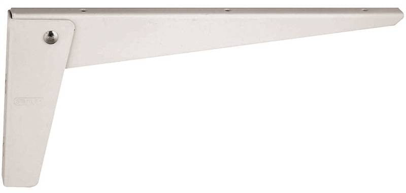 Bracket Shelf Fold Stl 12in Wh