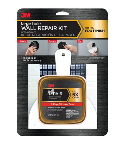 Wall Repair Kit Lrg Hole 12oz