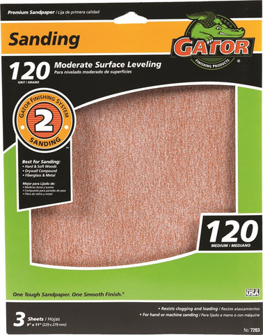 Sandpaper Al Oxide 9x11in 120