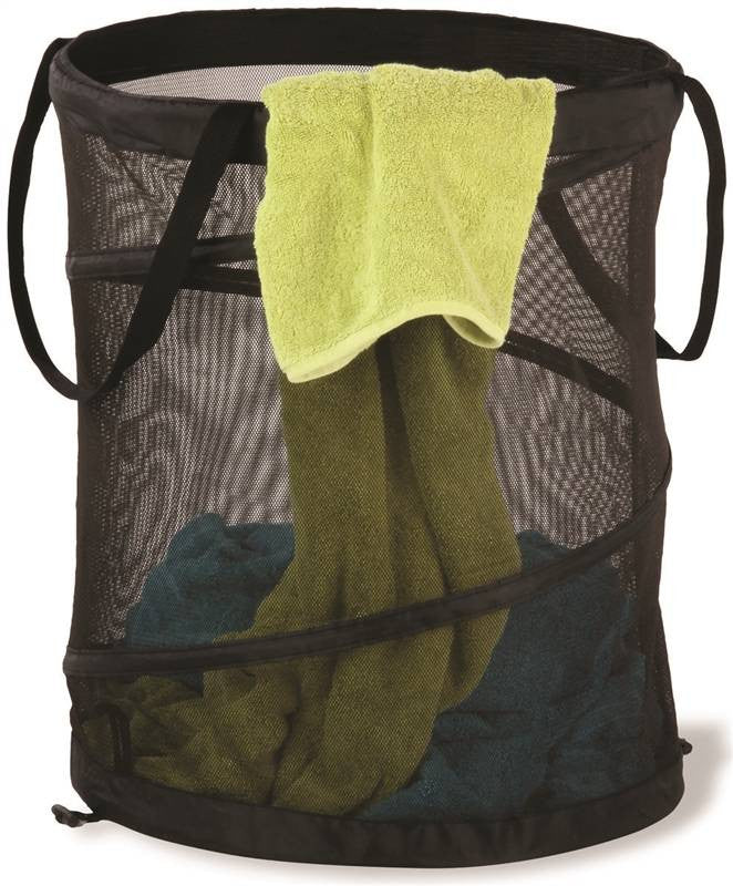 Hamper Mesh Pop Open Lrg Blk