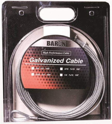 Cable Galv Precut 7x7 1-8 50ft