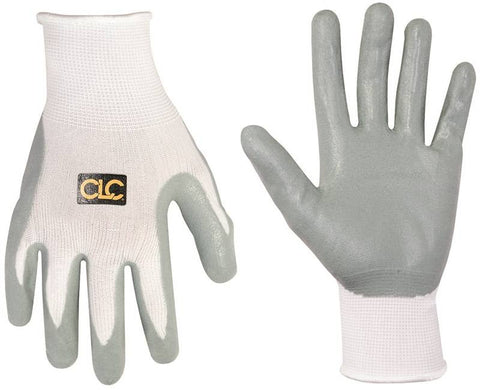 Glove Nitrile Dipped Wht Med