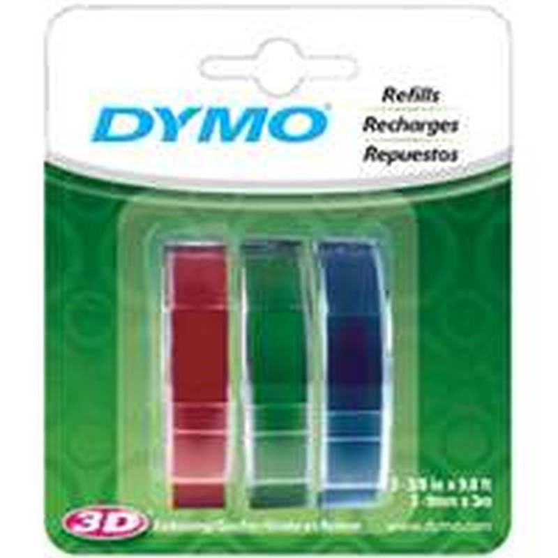 Dymo Embossing Tape Asst 3pk