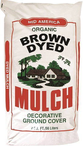 Mulch Dyed Brown 2 Cubic Feet