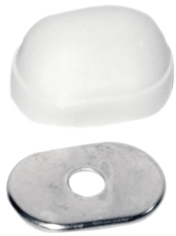 Bolt Cap Closet Oval White