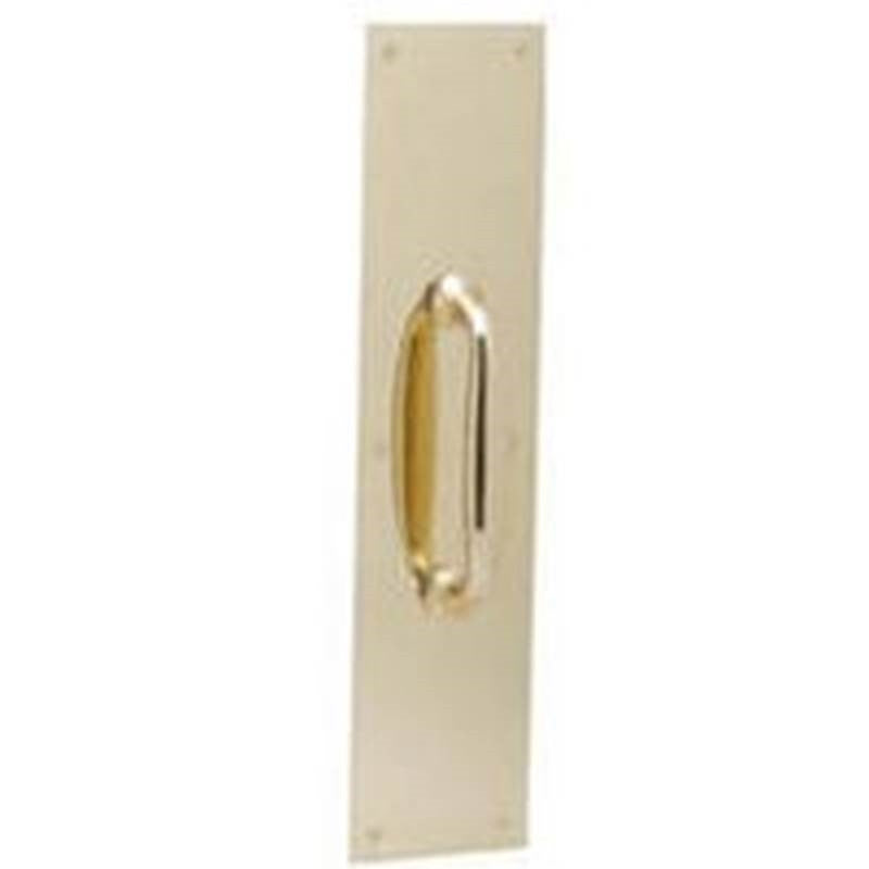 Pullplate 3-1-2x15 Brght Brass