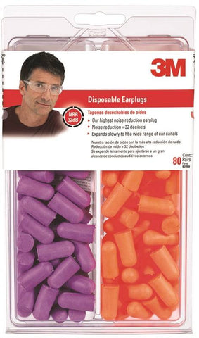 Earplug Disposable Org-purple
