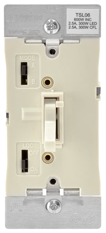 Dimmer Toggle Slide Almond