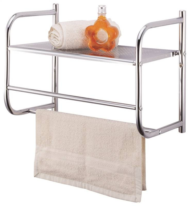 Wall Rack Chrome W-metal Shelf