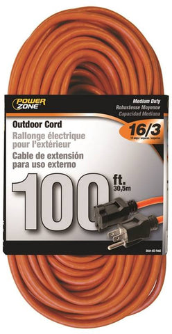 Cord Ext Outdr 16-3x100ft Org