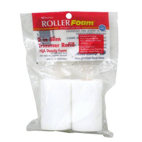 Roller Cver Wht Foam 2in 2pk