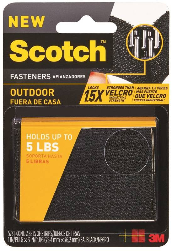 Fastener Outdoor 1x3 In Black