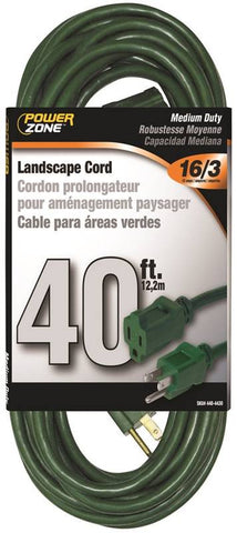 Cord Ext Outdoor 16-3x40ft Grn