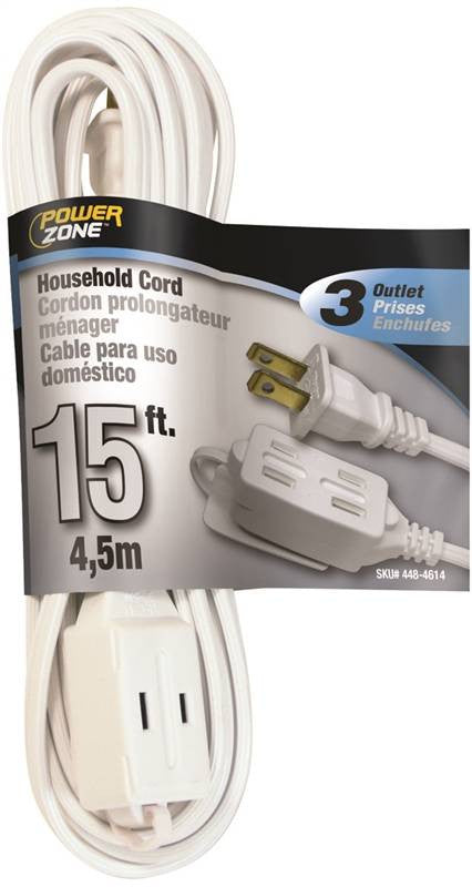 Cord Ext Indr 16-2sptx15ft Wht