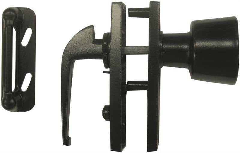 Door Latch Knob-lever Black