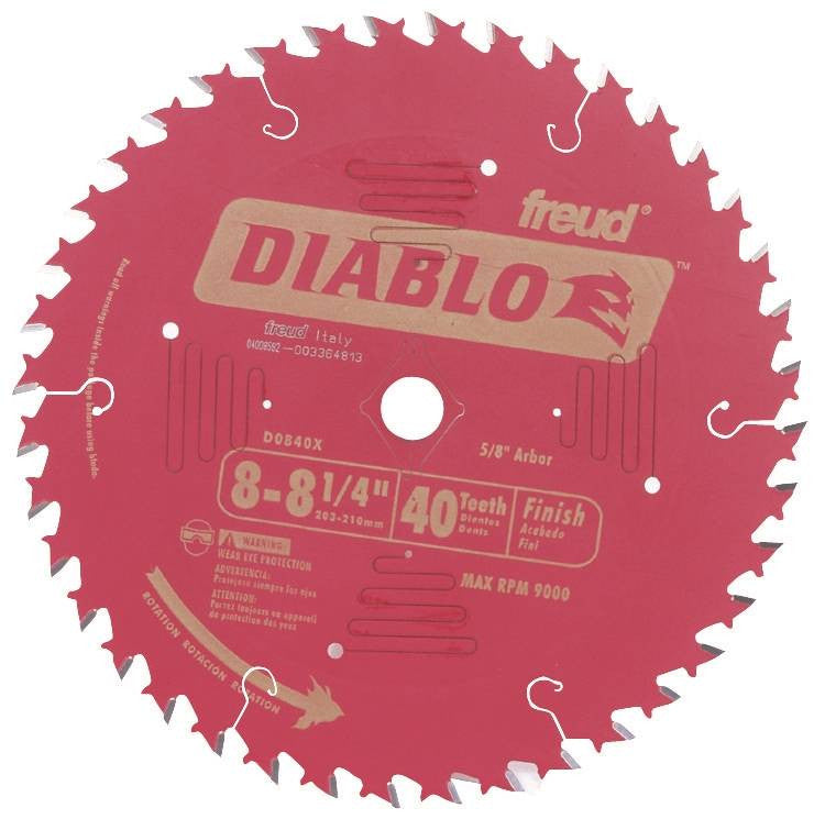 Circ Saw Blade 8-1-4 40t Finsh