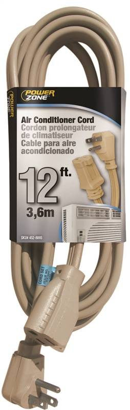 Cord Ext Ac 14-3spt-3x12ft Bge