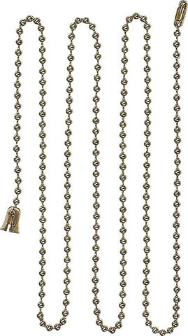 Chain Ext 3ft Brass W-end Bell