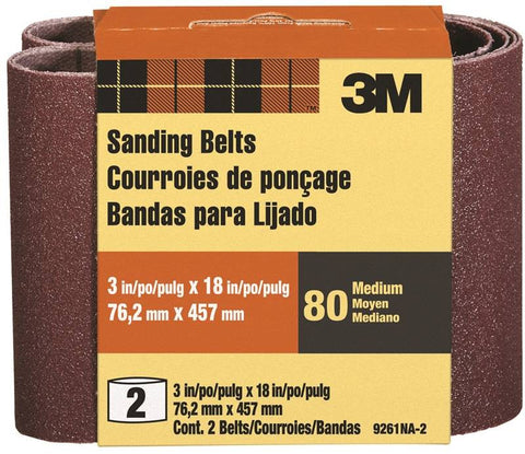 3x18in Med Sanding Belt