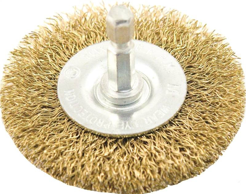 Wheel Brush 1-4" Shnk 2.5"cors