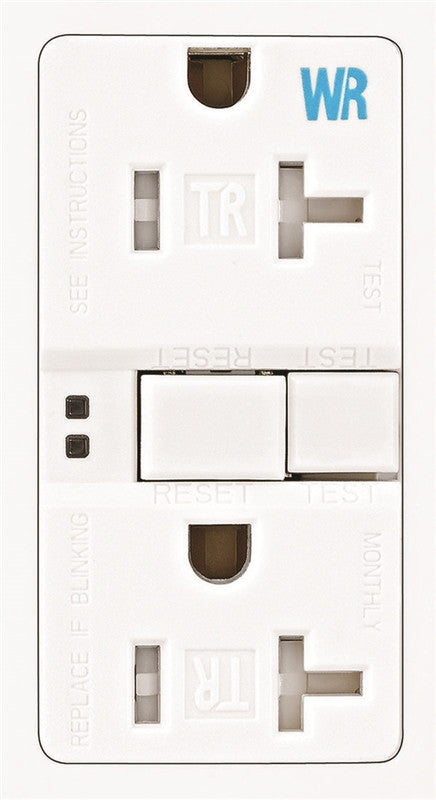 Rcpt Dplx Gfci Twr St 20amp Wh