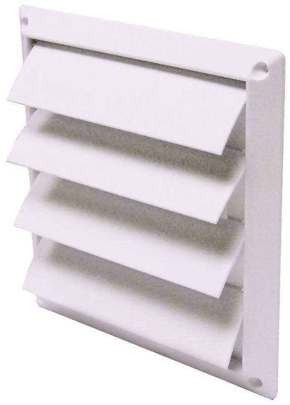 Hood Vent Louver Plst 6in Wht