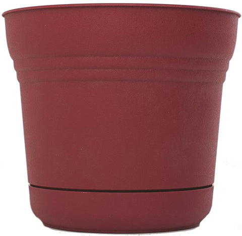Planter 12in Union Red Saturn