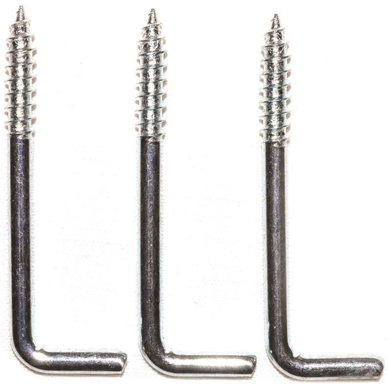 Hook Screw Sq Bend 2-5-8in Znc