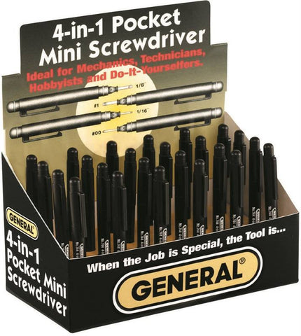 Screwdriver Mini 4-7-8in 4n1