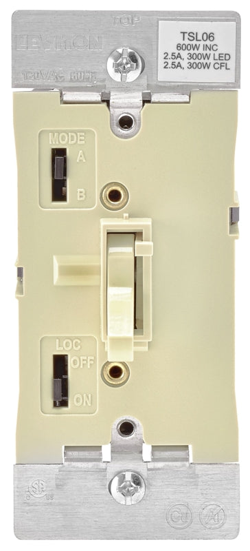 Dimmer Toggle Slide Ivory