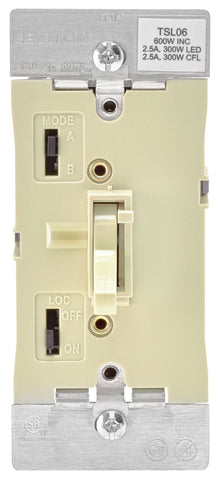 Dimmer Toggle Slide Ivory