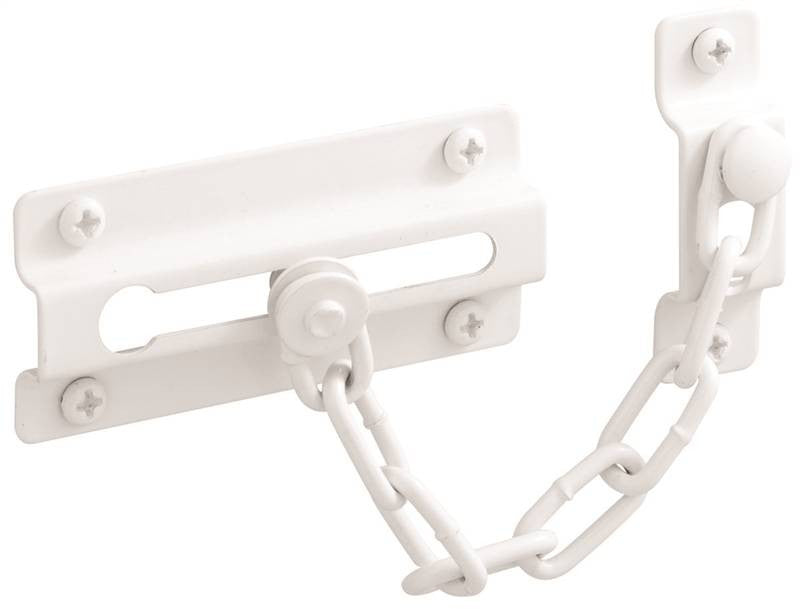 Door Guard Chain Steel White