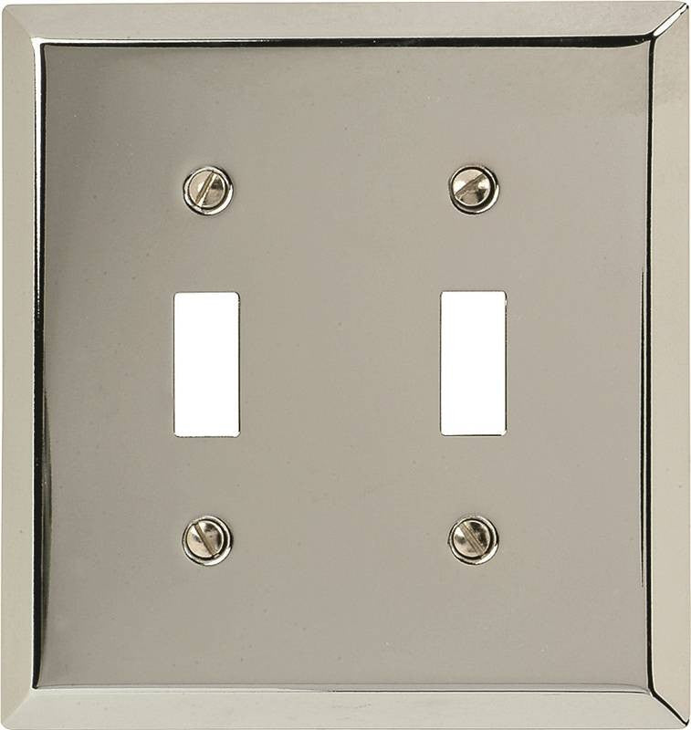 Wall Plate 2g Tgl Steel Chrome