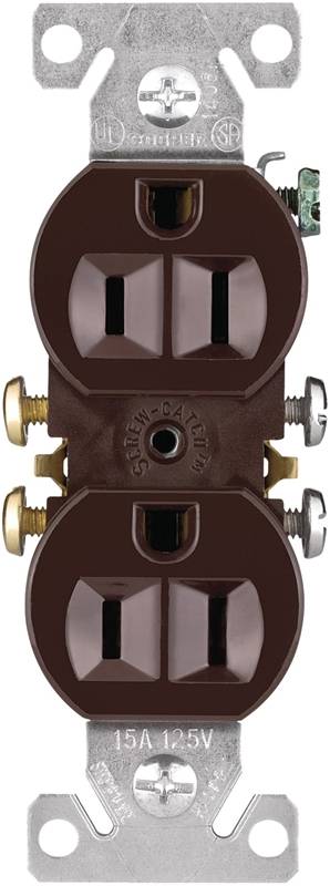 Outlet 3-wire Brown