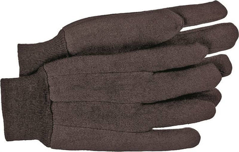 Glove Jersey 10oz Brown Large
