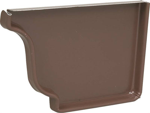Gutter End Cap 5in Brown Right