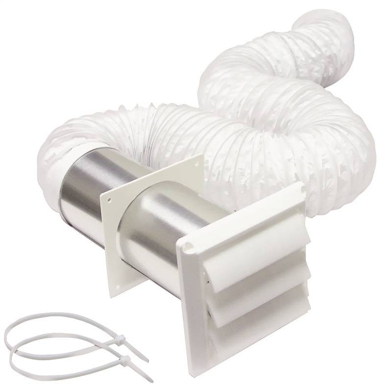 Vent Kit Bathroom 4inx5ft Wht