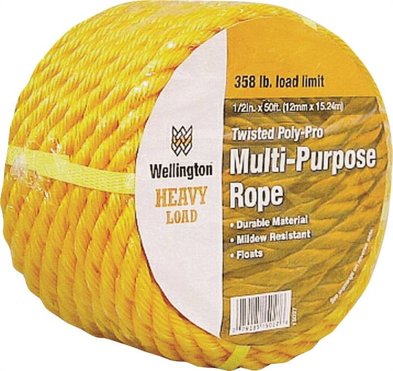 Rope Polyp Twist Yel 1-2x50