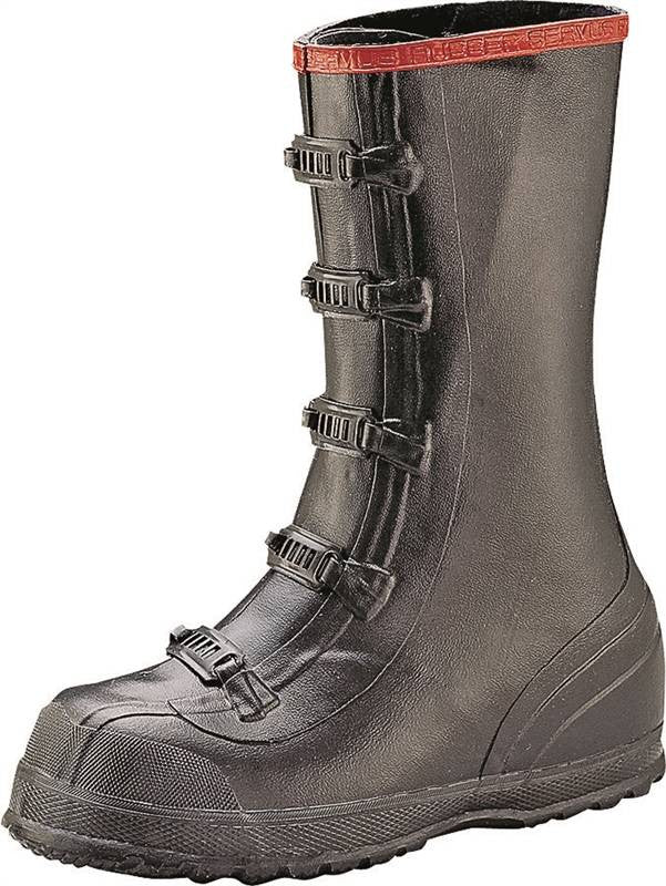 Boot Work Over 5-buckle Blk 10