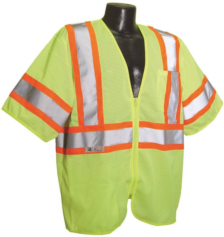 Vest Econo Class 3 Mesh Grn Xl