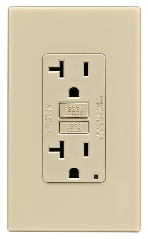 Outlet Gfci W-wallplate 20a