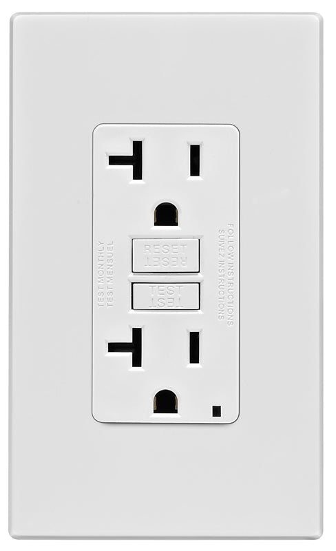 Outlet Gfci W-wallplate 20a