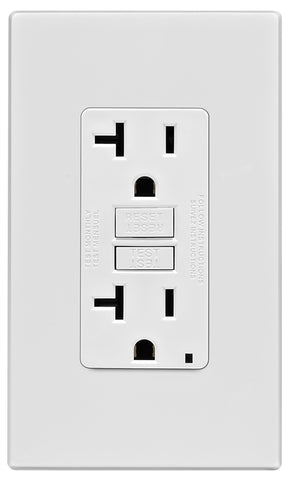 Outlet Gfci W-wallplate 20a