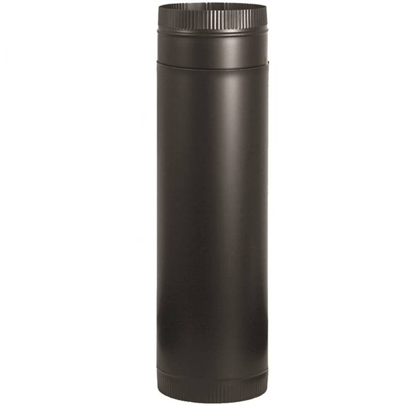 Stove Pipe Tlscpc 24ga 7in Blk