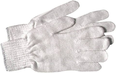 Glove Men String Knit White