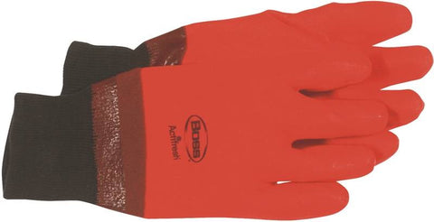 Glove Pvc Foam Lned Orange Lrg