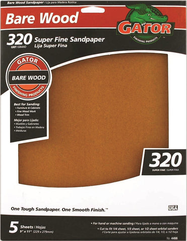 Sandpaper Garnet 9x11in Xfine