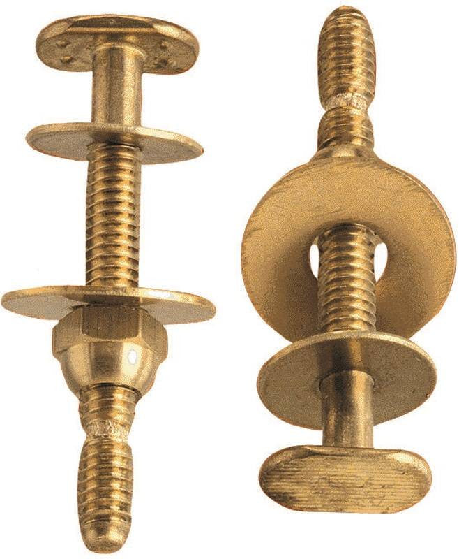 Toilet Bolt Set 1-4x2-1-4 Brs