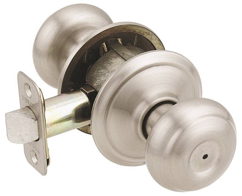 Georgian Privacy Satin Nickel