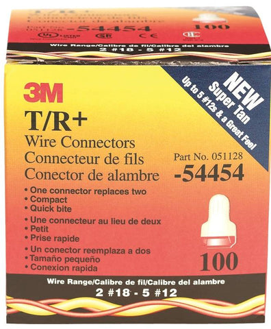 Tan-red Wire Conn 100-box